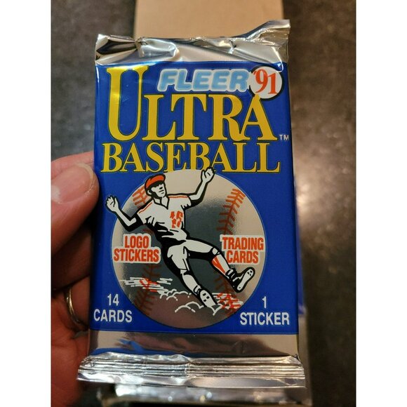 VTG Retro Fleer Ultra Baseball MLB 1991 Cards New Sealed Pack - Picture 1 of 4